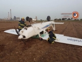 تحطم طائرة صغيرة قرب مدينة حيفا وانقاذ الطيّار